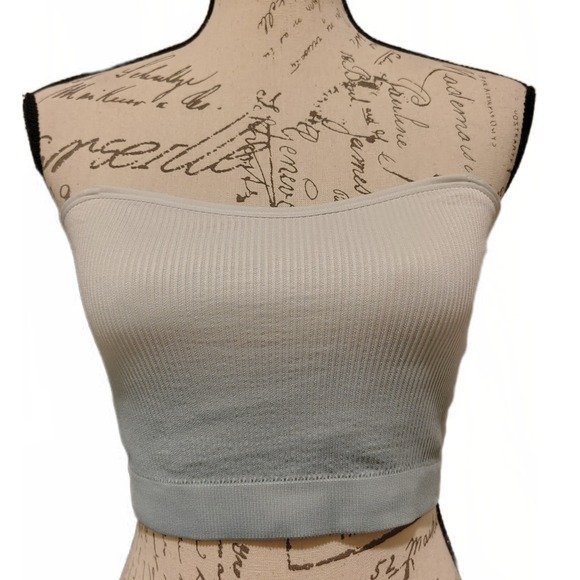 Victoria's Secret Other - VS Sage Green Omber Bandeau Tube Top L Seamless Ribbed Strapless Beach Sporty